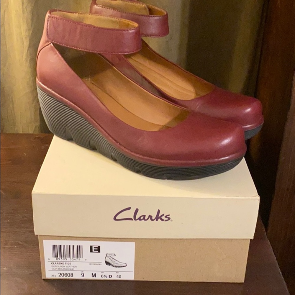 COPY - Clarks Wedge with Ankle Strap